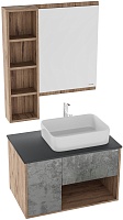 Grossman Мебель для ванной Бруно 80 бетон/веллингтон